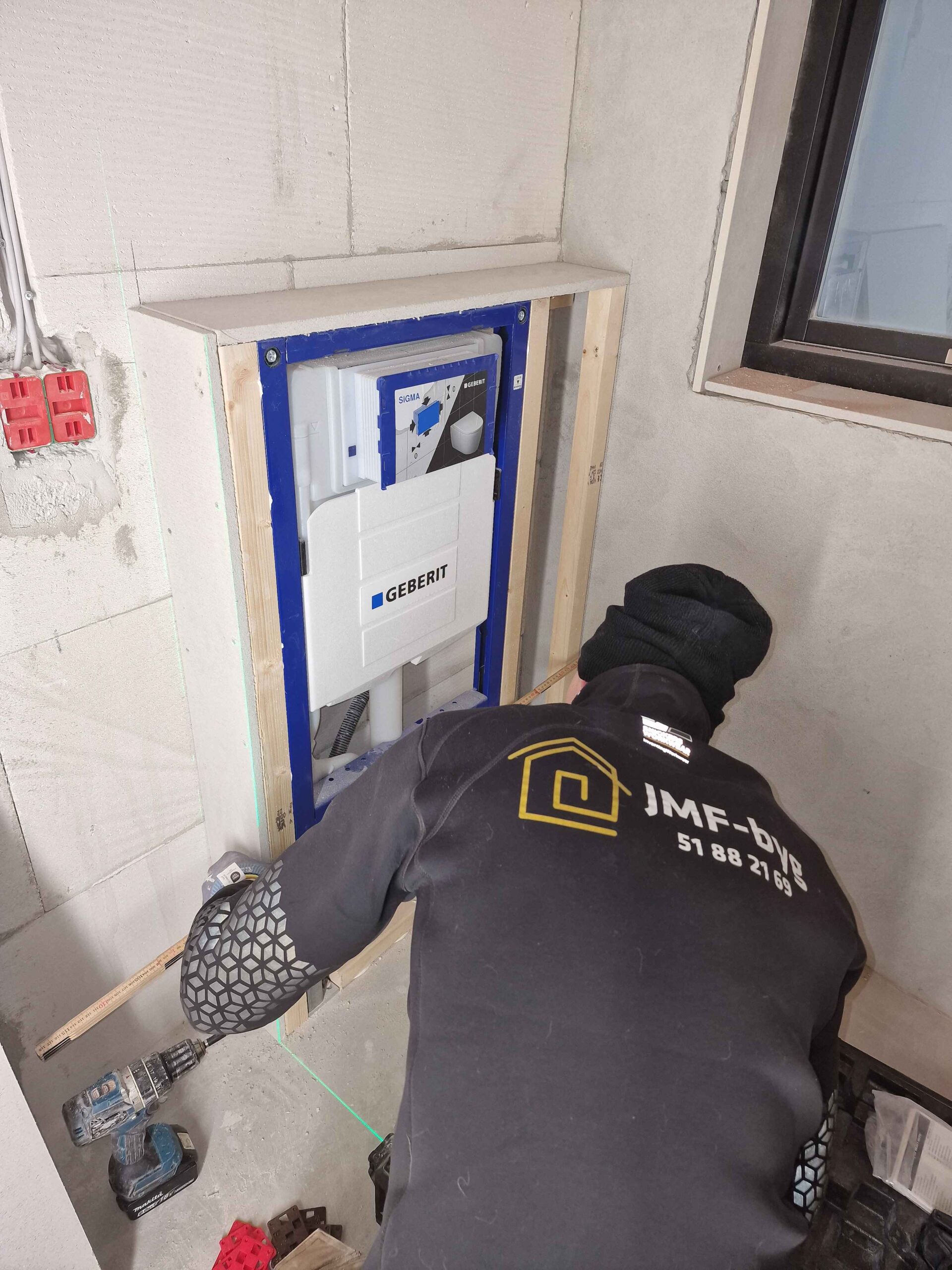 JMF byg totalentreprise badeværelse Tømrer Haslev