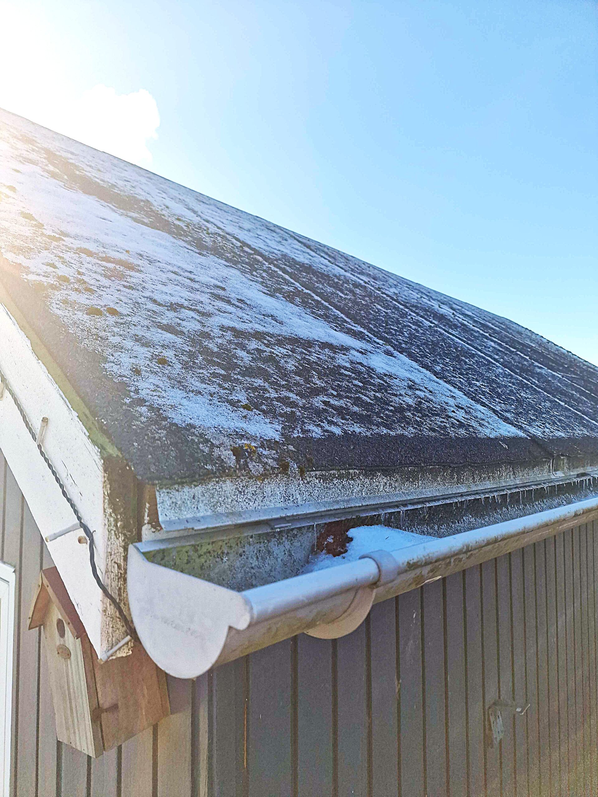 skråt tag med tagpap